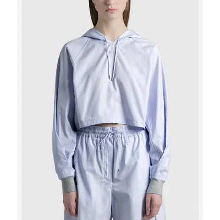 Loewe Tops | Loewe - Striped Hooded Top - 36 Eu | Color: Blue | Size: 36eu | Dwlap's Closet
