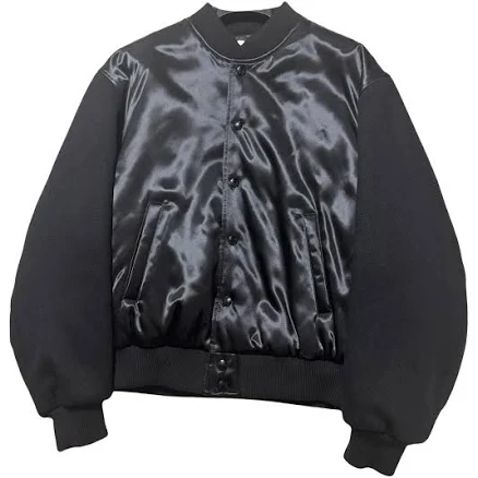 Celine Black Bomber Jacket Baby Doll Size 44 IT
