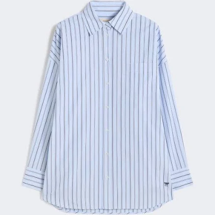 Weekend Max Mara Oversized Striped Cotton Shirt