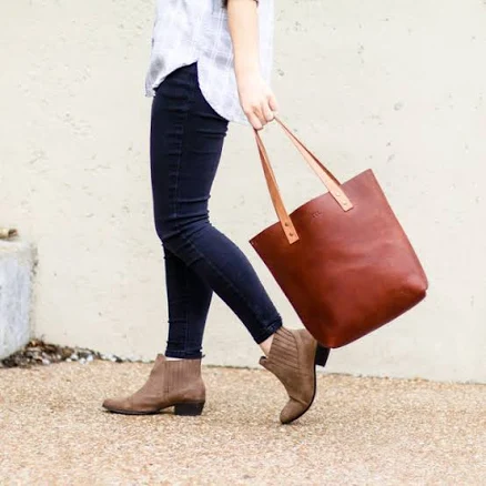 Your Logo + Our Leather Ashley Tote Handbag