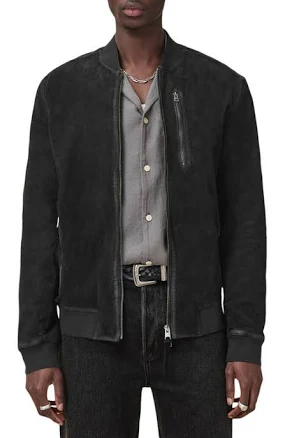 Allsaints Men's Kemble Suede Bomber Jacket