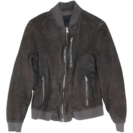 Kemble Suede Brown Bomber Jacket