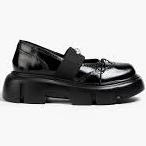 Simone Rocha Embellished Platform Leather Ballet Brogues