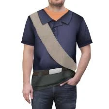 Pixar Elio Shirt, Elio Scout's Uniform Costume, Disneybounding, Running Shirt Costume Cosplay Outfit Adult, Athletic Short-Sleeved Tee