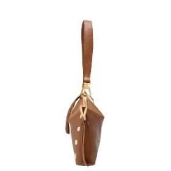 Hammitt Kyle Brushed Gold Red Zip Handbag