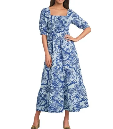 Lilly Pulitzer Hadly Smocked Maxi Dress