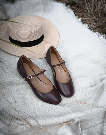 Mary-Jane Ballerina Flats