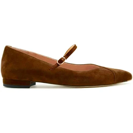 Moxie Mocha Suede Mary Jane Flats