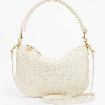 Clare V. Petit Moyen Woven Messenger Bag