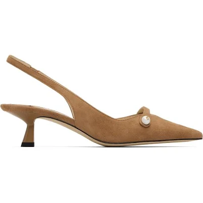 Jimmy Choo Women's Amita 45 Suede Slingbacks