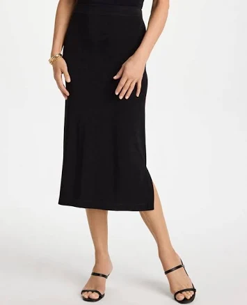 Chico's Women's Wrinkle-Free Travelers Midi Skirt