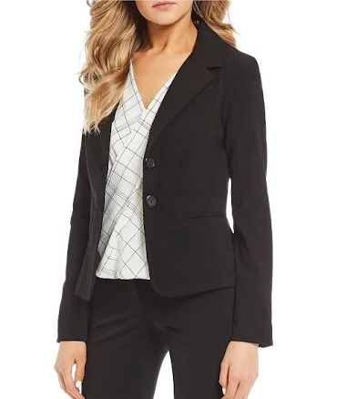 Juniors A. Byer Two Button Jacket Black