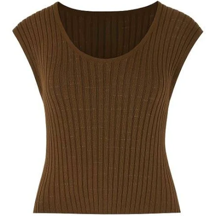 Alexandra Bu Women's Cherry Knit Sleeveless Top