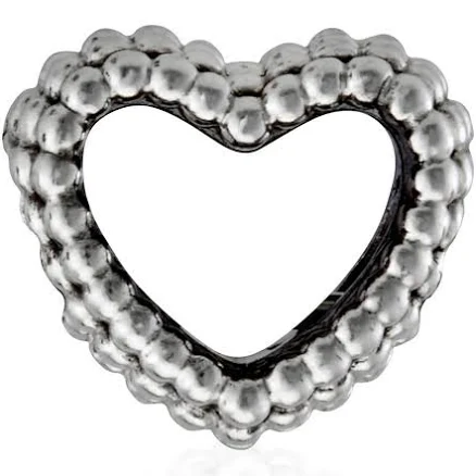 Pandora Ladies' Beaded Open Heart Charm