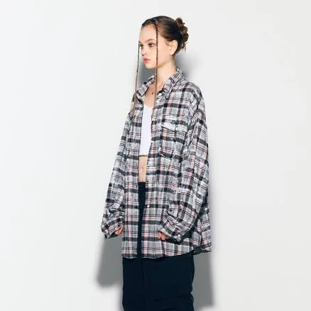 ASIF CALIE DIRTYWASHING OVERFIT CHECK SHIRT