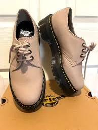 Dr. Martens Women's Purple Leather Lace-Up Boots