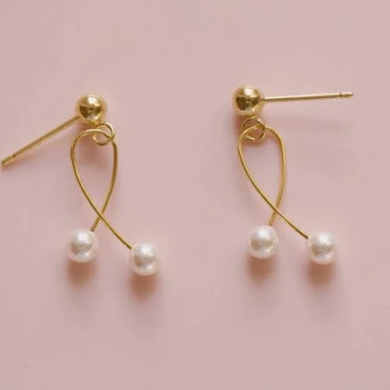 Pearl Cherry Earrings