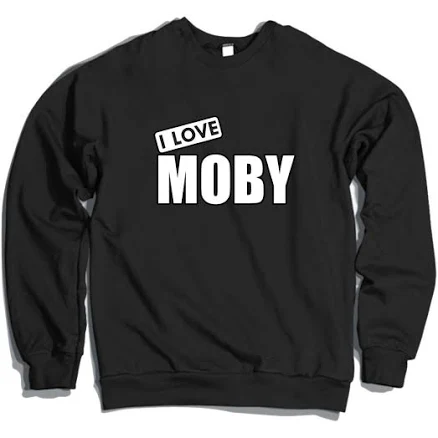 I Love Moby Unisex Crewneck Sweatshirt