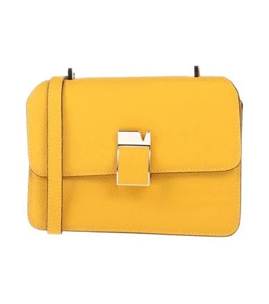 Valextra Nolo Small Woman Cross-body bag Yellow Size -- Calfskin