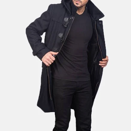 The Jacket Maker Men's Drake Wool Duffle Coat
