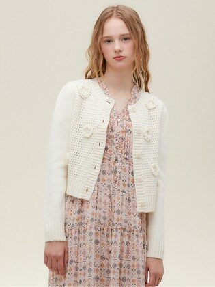 Flower Handmade Point Cardigan