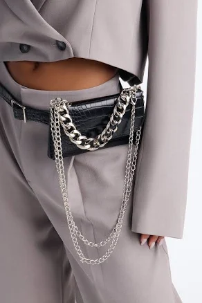 Fashion Nova Women's On The Wild Side Faux Leather Belt Bag