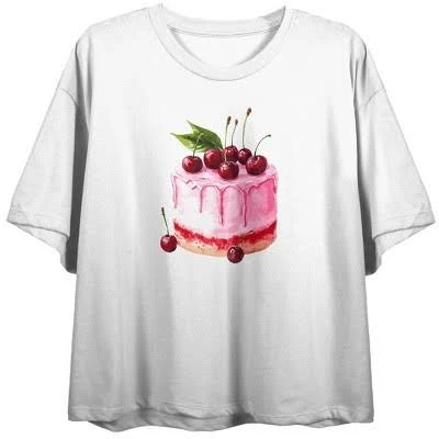 Cherry Cake Women's Cropped Tee
