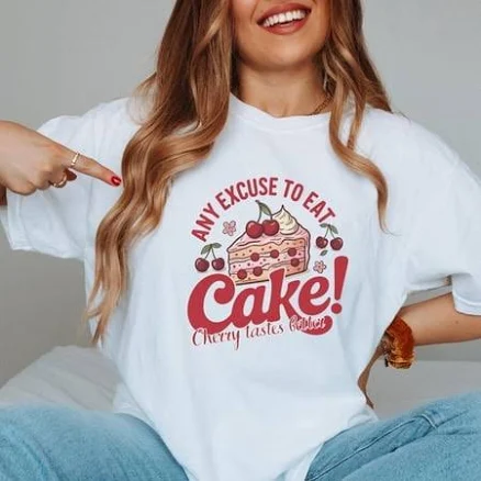 Funny Cherry Graphic T-Shirt