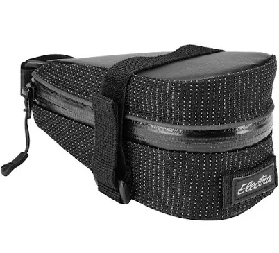 Electra Reflective Charcoal Saddle Bag