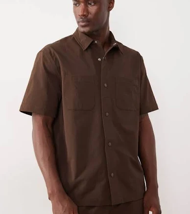 ASOS DESIGN motionMAX relaxed shirt with chest pockets