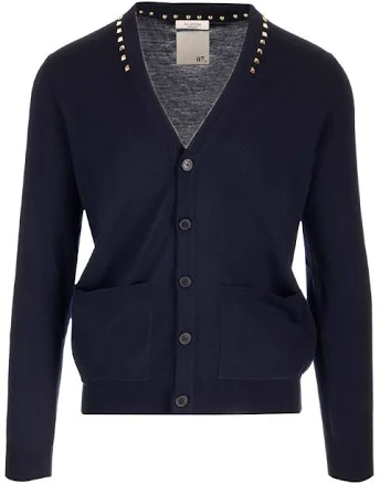 Valentino Garavani Men's Rockstud Wool Cardigan