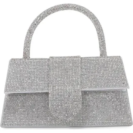 BERNESS Women's Rhinestone Embellished Top Handle Bag