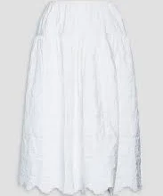 Cecilie Bahnsen Rosie Cotton-blend Jacquard Midi Skirt