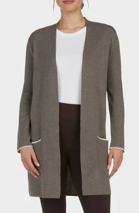 Matty M. Women's Cornella Double Knit Open Front Cardigan