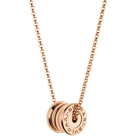 Bvlgari Women's B.Zero1 18K Rose Gold Mini Spiral Pendant Necklace