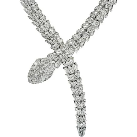 Bvlgari Serpenti Diamond Necklace - 74.81 cts