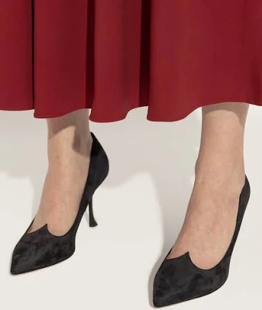 Roger Vivier Suede Heeled Shoes `I Love`, Women's, Black