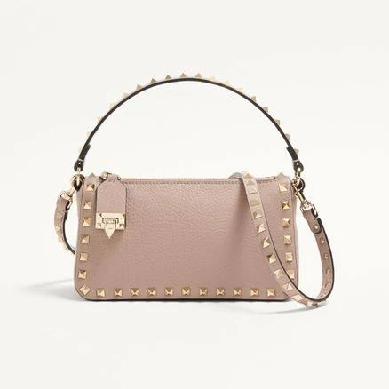 Valentino Garavani Rockstud Grainy Calfskin Crossbody Bag