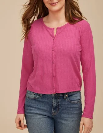 maurices Women's Textured Button Front Cardigan