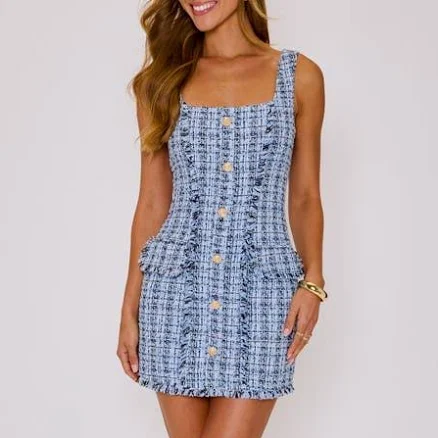 VICI Collection Rachel Tweed Minidress