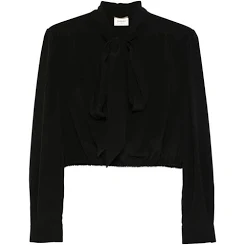 Saint Laurent Silk crêpe Muslin Blouse - BrownSaint Laurent Silk crêpe Muslin Blouse - Brown