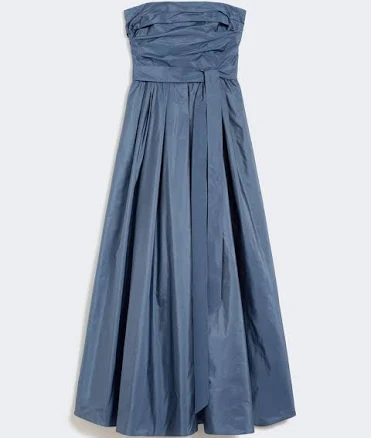 Max Mara Avio Taffeta Bustier Dress