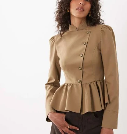 Miss Selfridge Asymmetric Military Jacket