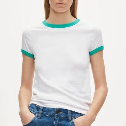 J.Crew Women's Vintage Jersey ringer T-shirt