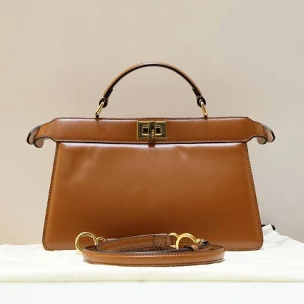 Fendi Peekaboo Iseeu East West Leather Satchel