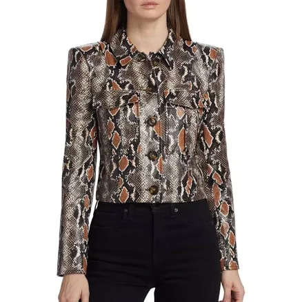 Veronica Beard Fulham Snakeskin Jacket Size 4