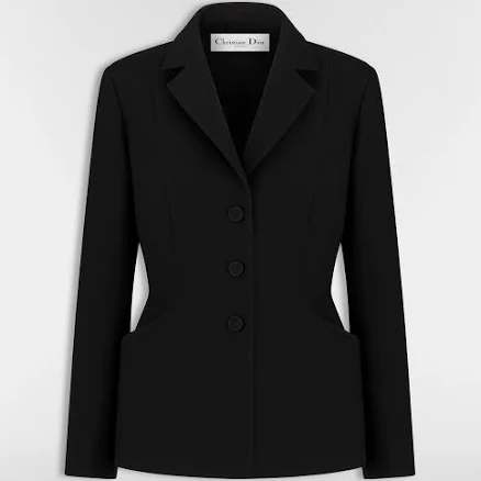 Women DIOR 30 Montaigne Bar Jacket Single-Breasted Wool And Silk