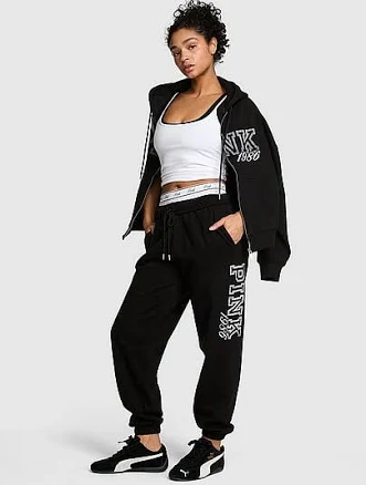 Pink Victoria's Women's Secret Pants & Jumpsuits Pink Victoria Secret Ivy Fleece Campus Sweatpants