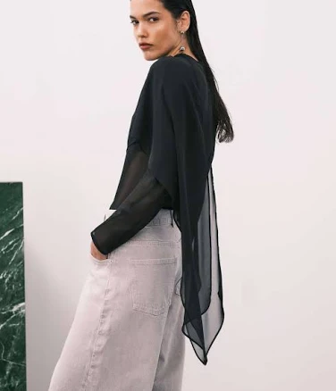 ASOS Chiffon Scarf Blouse