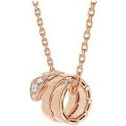 Bvlgari Serpenti Viper 18K Rose Gold Diamond Pendant Necklace